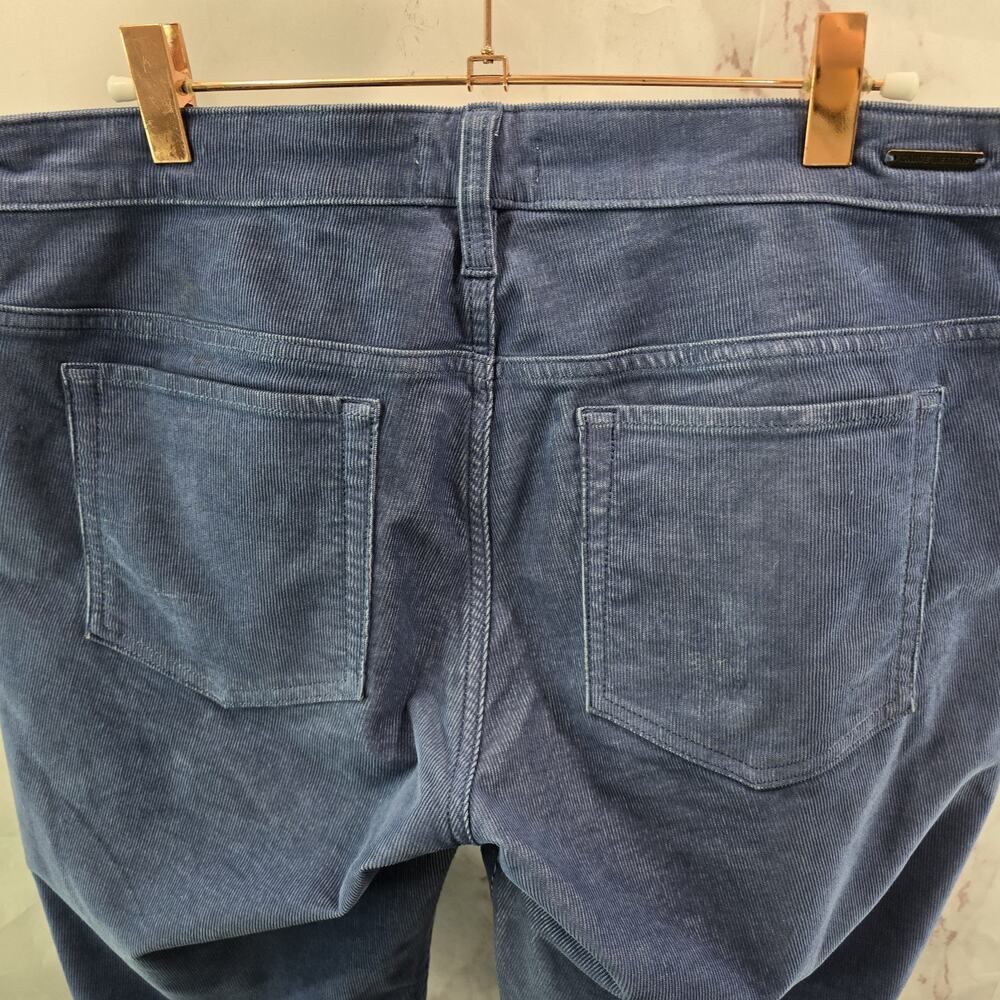 Carve Designs Pants Womens 12 Light Blue Corduroy High Rise Raw Hem Carson - Picture 6 of 13
